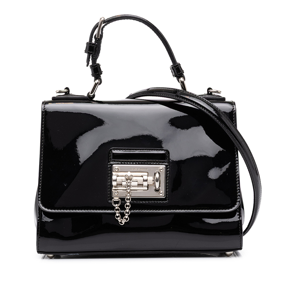 Pre-Loved Dolce & Gabbana Small Patent Miss Monica Top Handle